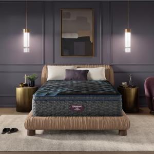 Beautyrest World Class Level Four Plush Pillow Top 16.25" Mattress - King Size - Supportive, Pressure Relief, Cooling, Motion Separation; CertiPUR-US, 100 Night Sleep Trial and 10 Year Warranty