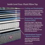 Beautyrest World Class Level Four Plush Pillow Top 16.25" Mattress - King Size - Supportive, Pressure Relief, Cooling, Motion Separation; CertiPUR-US, 100 Night Sleep Trial and 10 Year Warranty