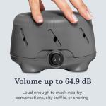 Yogasleep Dohm Uno White Noise Sound Machine, Real Fan Inside for Non-Looping White Noise, Sleep Aid, Office Privacy & Meditation for Adults & Baby, Registry Gift (Charcoal)