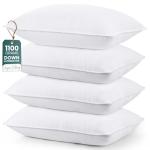 Utopia Bedding Bed Pillows for Sleeping (White), Queen Size Set of 4, Hotel Pillow, Cooling Pillows for Side, Back or Stomach Sleepers