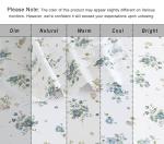 RUVANTI 100% Organic Cotton Sheets Queen Size, Percale Weave, GOTS Certified, 4-Piece Set, Deep Pocket 15", Crisp & Breathable, Soft Durable Bedding, Sábanas Algodón Orgánico – Halcyon