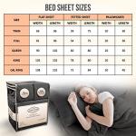Abeero Home Queen Sheet Set - Luxury Hotel Bed Sheet - Soft Cooling Sheets with Elastic Corner Straps - Deep Pockets Microfiber Bedsheet - Bedding Sheets & Pillowcases - 4 Piece (Queen Size, Gray)