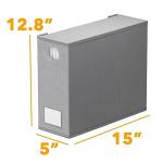 SpaceAid 6 Pack Bed Sheet Organizers and Storage, Foldable Sheet Organizer with Window for Linen Closet, Set Folder Keeper for Queen & King Size Bedding Storage (Gray)