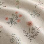 Boho Floral Spring 100% Blackout Curtains 84 Inch Length 2 Panels Set, Linen Texture Farmhouse Curtains Beige Tassel for Living Room Bedroom Vintage Rustic Patterned Printed Western Rod Pocket