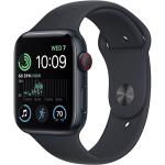 Apple Watch SE (2nd Gen) (GPS, 44mm) - Midnight Aluminum Case with Midnight Sport Band, S/M (Renewed)