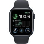 Apple Watch SE (2nd Gen) (GPS, 44mm) - Midnight Aluminum Case with Midnight Sport Band, S/M (Renewed)