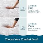 Lucid 12 Inch Memory Foam Mattress - Medium Plush Feel - Infused with Refreshing Bamboo Charcoal and Cooling Gel - Bed in a Box - Temperature Regulating - Pressure Relief - Breathable - King Size