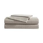 Eddie Bauer - Queen Sheet Set, Crisp & Cooling Sheets w/a Naturally Smooth Cotton Percale Lightweight Feel - Matching Pillowcases & Deep Pocket Fitted Sheet (Harrison Brown)