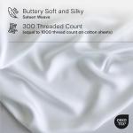 DOZ Duvet Cover Set, 100% Viscose derived from Bamboo, Organically Grown, Buttery Soft, Cooling Duvet Covers, High GSM, 1 Duvet Cover and 2 Pillowcases, 106"x90" (Snow, King/Cal King)