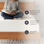 Signature Design by Ashley Chime Memory Foam 12" California King Mattress with Thick Memory and Support Foam for Pressure Relief, Fiberglass Free, Mattress In A Box