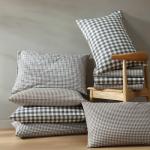 Eddie Bauer - Queen Sheet Set, Crisp & Cooling Sheets w/a Naturally Smooth Cotton Percale Lightweight Feel - Matching Pillowcases & Deep Pocket Fitted Sheet (Harrison Brown)