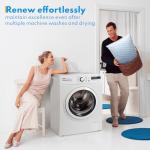 HEYCUZI Bed Pillows Queen Size for Sleeping - Breathable Down Alternative Soft Pillows Set of 2 for Side, Back, and Stomach Sleepers - Hotel Quality Fluffy Microfiber Fill Cooling Skin-Friendly