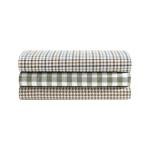 Eddie Bauer - Queen Sheet Set, Crisp & Cooling Sheets w/a Naturally Smooth Cotton Percale Lightweight Feel - Matching Pillowcases & Deep Pocket Fitted Sheet (Harrison Brown)