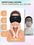 MUSICOZY Sleep Headphones Bluetooth 5.4 Headband Sleeping Eye Mask for Mom Women Men Wireless Music Earbuds Earphones for Side Sleepers Built-in HD Speakers Cool Gadgets Unique Gifts