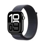 Apple Watch Series 10 [GPS + Cellular 46mm case] Smartwatch with Jet Black Aluminum Case with Ink Sport Loop. Fitness Tracker, ECG App, Always-On Retina Display, Carbon Neutral