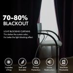 MIULEE Velvet Curtains Purple Orchid Elegant Grommet Thermal Insulated Soundproof Room Darkening Curtains/Drapes for Classical Living Room Bedroom Decor 52 x 84 Inch Set of 2