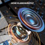 Babelio White Noise Sound Machine for Adults Kids Baby, Mini, 15 Non-looping Sounds, Timer, Memory Function, Easy to Pocket and Travel Wood Grain