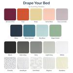 Casa Platino Bed Sheets Queen – 100% Cotton Queen Size Bed Sheet Set with 4 Pillowcases, Cool and Soft Percale Fabric, Ideal for All-Season Comfort, Ultra Soft With 15" Deep Pocket Fitted Sheet – Grey