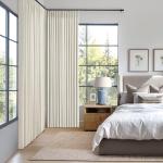 MIULEE Natural Pinch Pleated 100% Blackout Linen Curtains for Bedroom, Room Darkening Light Blocking Window Curtains 84 inches Long for Living Room, Black Out Pleat Drapes with Pin Hooks, 2 Panels