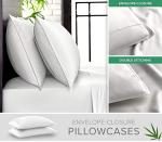 King Sheets by Pure Bamboo, Genuine 100% Organic Viscose Derived from Bamboo Bed Sheet Set, Soft & Cooling, Double Stitching, 2 Year Quality Promise (King, White)