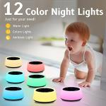 ColorsNoise Sound Machine and White Noise Machine with 30 Soothing Sounds with 12 Colors Baby Night Light with Memory Function (Black)