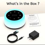 ColorsNoise Sound Machine and White Noise Machine with 30 Soothing Sounds with 12 Colors Baby Night Light with Memory Function (Black)