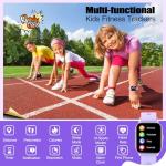 meoonley Kids Watch with 19 Sport Modes, 1.5“ Girls Smart Watch, Sleep Tracking, Heart Rate, Pedometer, No APP/Phone Required, IP68 Waterproof, Kids Fitness Tracker, Gifts for Girls Teens Age 6-15