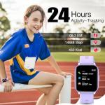 meoonley Kids Watch with 19 Sport Modes, 1.5“ Girls Smart Watch, Sleep Tracking, Heart Rate, Pedometer, No APP/Phone Required, IP68 Waterproof, Kids Fitness Tracker, Gifts for Girls Teens Age 6-15