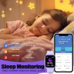 meoonley Kids Watch with 19 Sport Modes, 1.5“ Girls Smart Watch, Sleep Tracking, Heart Rate, Pedometer, No APP/Phone Required, IP68 Waterproof, Kids Fitness Tracker, Gifts for Girls Teens Age 6-15