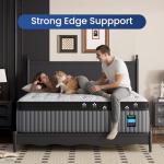 BedStory Firm King Mattress 14 Inch - Deep Sleep Hybrid Mattresses 7-Zone Pain Relief - Firm Bed in a Box - Fiberglass Free, CertiPUR-US Certified, 365-Night Trial,10 Years Warranty