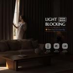 Geomoroccan Beige Floral Jacquard Blackout Curtains 84 Inches Long for Living Room Bedroom Chenille Flower Room Darkening Thermal Insulated Soundproof Grommet Window Treatments Drapes 2 Panels