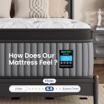 BedStory Firm King Mattress 14 Inch - Deep Sleep Hybrid Mattresses 7-Zone Pain Relief - Firm Bed in a Box - Fiberglass Free, CertiPUR-US Certified, 365-Night Trial,10 Years Warranty