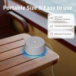 SoundLegend Sleep White Noise Sound Machines 32-Level Volume 30 Sounds 12 Colors Light 5 Timers Adjustable Light Brightness Compact for Everyone Travel Gift Memory Function