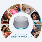 SoundLegend Sleep White Noise Sound Machines 32-Level Volume 30 Sounds 12 Colors Light 5 Timers Adjustable Light Brightness Compact for Everyone Travel Gift Memory Function