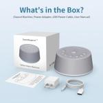 SoundLegend Sleep White Noise Sound Machines 32-Level Volume 30 Sounds 12 Colors Light 5 Timers Adjustable Light Brightness Compact for Everyone Travel Gift Memory Function