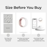 femometer Ring for Fertility and Ovulation Tracking - Size First Sizing Kit - App Auto-Sync - Period & BBT Tracker - Sleep Analysis for Women - Rechargeable & Waterproof Size6