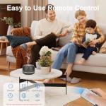 SEEDSEEL 300ML Essential Oil Diffuser,Ultrasonic Aromatherapy Diffuser, 7-Color Gradient Lights, Remote Control, 8 Hours Run Time, Suitable for Home,Office