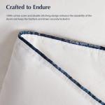 Pacific Coast Goose Feather Down Comforters Queen Size, 100% Cotton Extra Fluffy White Duvet Insert, Soft, Breathable, All Season Hotel Luxury Bedding Comforters, 8 Corner & Center Loops (90"x90")