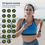 TOZO S2 44mm Smart Watch Alexa Built-in Fitness Tracker with Sleep Monitor,5ATM Waterproof HD Touchscreen for Men Women Compatible with iPhone&Android Rose Gold