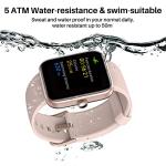 TOZO S2 44mm Smart Watch Alexa Built-in Fitness Tracker with Sleep Monitor,5ATM Waterproof HD Touchscreen for Men Women Compatible with iPhone&Android Rose Gold