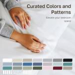 California Design Den Queen Sheet Set - Luxury 600 Thread Count Sateen, 100% Cotton Deep Pocket Queen Sheets with All Around Elastic, Snug Fit, Hotel Quality Bedding Set - White