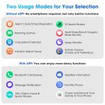 DAVIKO Pedometer Watch Senior Friendly No App/Phone Required, Waterproof Fitness Tracker Watch with Step Counter Calories/Sleep Tracker for Walking Running for Men Women