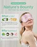 BeeVines 100% Real Mulberry Silk 2 Pack Sleep Mask, Natural Pure Silk Eye Masks with Adjustable Strap for Sleeping, 100% Block Light Eye Sleep Shade Cover, Reduces Puffy Eyes Traveling Gifts