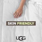 UGG Danielle Comforter Duvet Insert Cooling Lightweight Down Alternative Hypoallergenic Washable Quilted Fluffy Comforter Blanket Corner Tabs for Duvet Cover, King/California King, Bright White