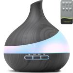 HJTHJT 500ML Essential Oil Diffuser: Aroma Diffuser with Remote Control for Hotel Spa Yoga Room - Humidifiers for Bedroom with 14 Colors LED Night Light for Kids/Women Home Relaxation