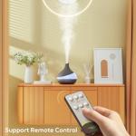 HJTHJT 500ML Essential Oil Diffuser: Aroma Diffuser with Remote Control for Hotel Spa Yoga Room - Humidifiers for Bedroom with 14 Colors LED Night Light for Kids/Women Home Relaxation