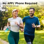 Pautios Smart Watch No App/Phone Required,42mm Smartwatch for Women Men,Fitness Tracker Watch with Heart Rate Monitor, Sleep Tracker, Pedometer,Step Counter,IP68 Waterproof, for Android iOS Phones