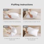 Bedsure Pillows Queen Size Set of 2 - Soft Bed Pillows for Sleeping 2 Pack, Fluffy and Supportive, Hotel Quality, Original Down Alternative Filling for Side, Back Sleepers