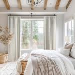 Topfinel 96 Inches Long Pinch Pleated 100% Blackout Curtains,Thermal Insulated Natural Linen Pinch Pleat Viral Drapes with Hooks Rings 2 Panel Sets,Neutral Beige Ivory 8FT Back Tab Window Curtains