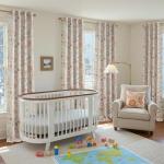 jinchan Nursery Curtains 95% Blackout Pink Floral Curtains for Girls Room, 84 Inch Length Farmhouse Drapes for Bedroom Living Room Darkening Window Treatment Grommet Top Set of 2 Panels